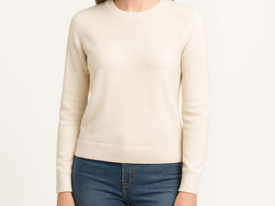 Pull col rond en maille fine