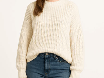 Pull oversize en grosse maille