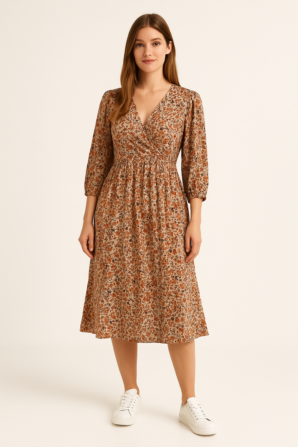 Robe fluide imprimée